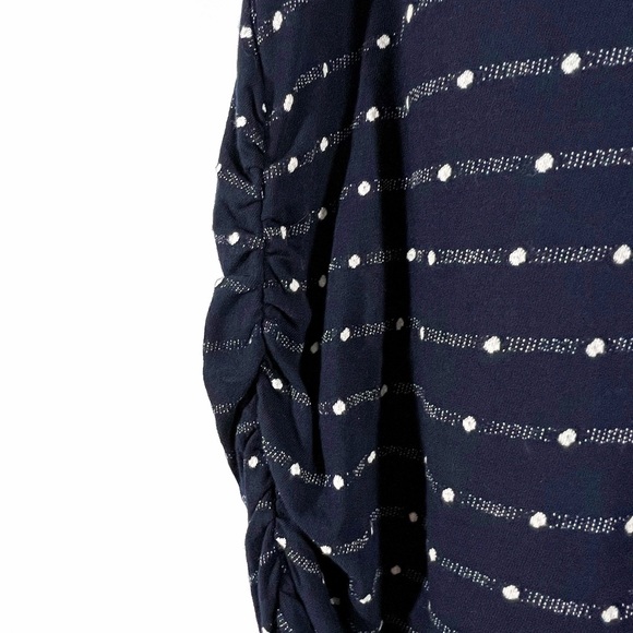 Anthropologie Caryn Black & White Polka Dot Mini Dress - Picture 8 of 12